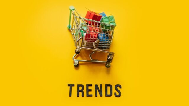 Social media content trends displayed on a smartphone