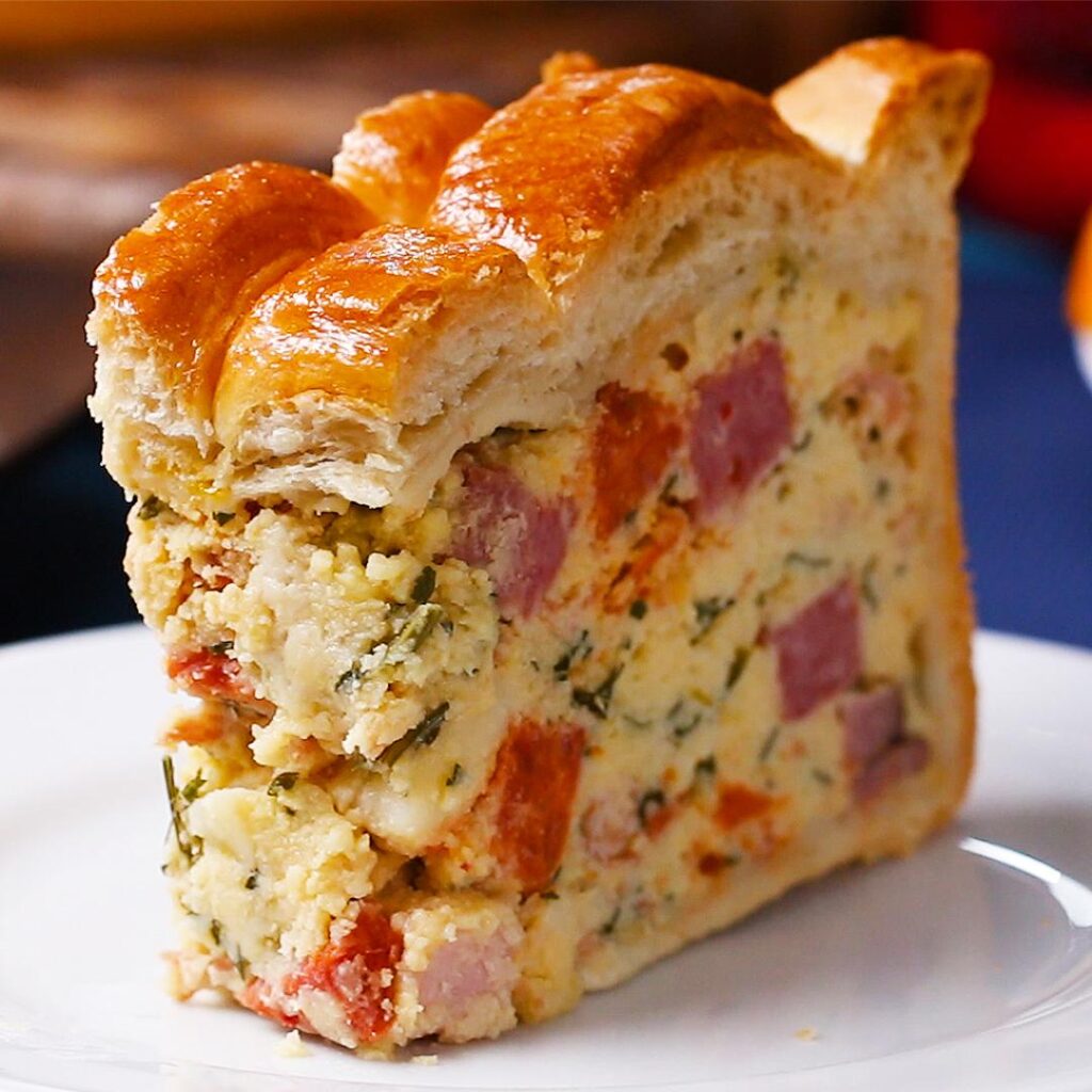 Italian Pizza Rustica Easter Savory Pie