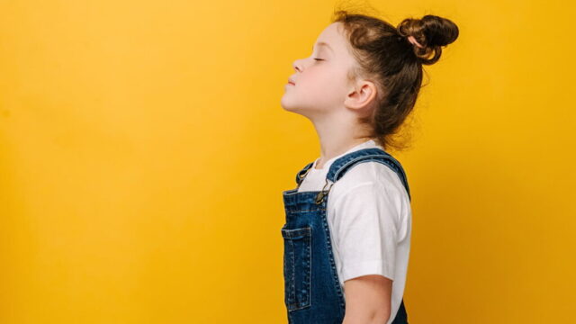 Deep breathing technique child
