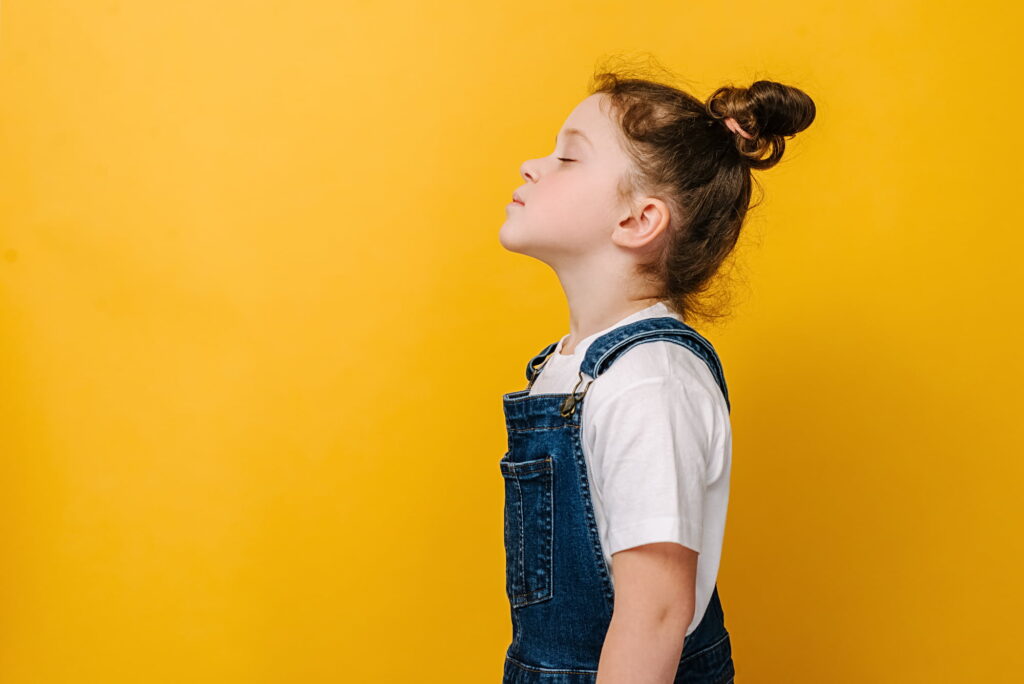 Deep breathing technique child