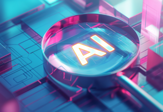 AI detector tool showing probability score analysis on screen for text authenticity check