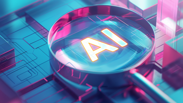 AI detector tool showing probability score analysis on screen for text authenticity check